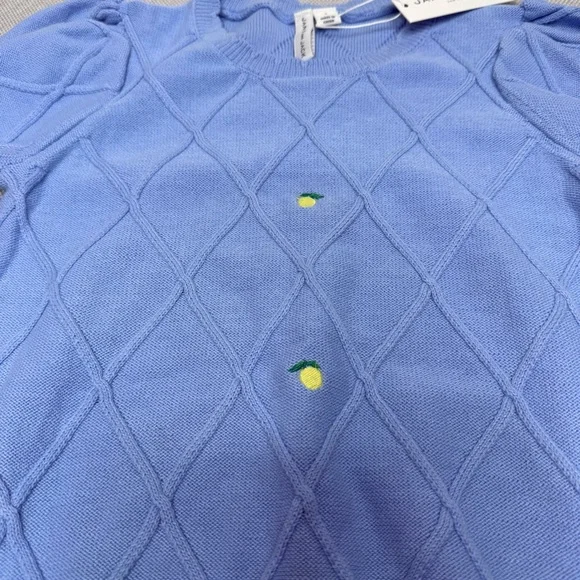 Janie and Jack‎ Embroidered Lemon Sweater Top NWT Size 6 - Picture 4 of 5